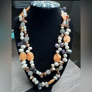 Two Strand Freshwater Pearl Necklace